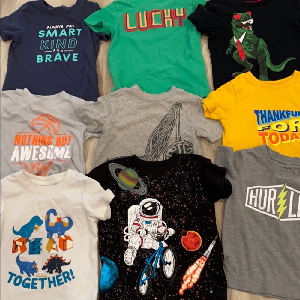 Lot of 9 boys 3T shirts